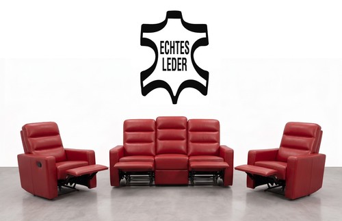 100 echtleder kinosofa set - 100%,