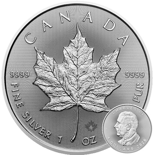 Maple leaf 2026 silbermünze - maple,