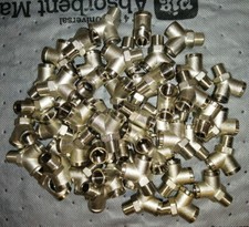 Y-Verteiler, Messing vernickelt, 2 X IG G 1/4" - 1 X AG R 1/4"