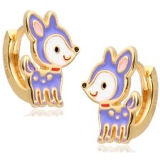 Gold Creolen Rehkitz 925 18k