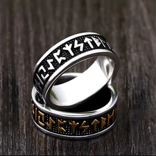 Wikinger Runenring zweifarbig