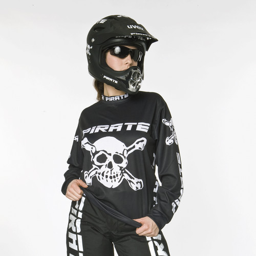 Pirate jersey schwarz skull - pirate,