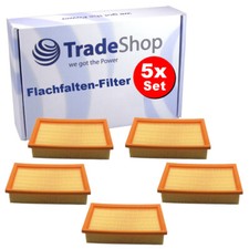 5x Flachfaltenfilter