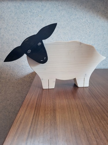 Schaf aus holz schäfchen - –,