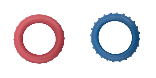 Manometerschutzkappe blau rot - manometerschutzkappe, blau/rot