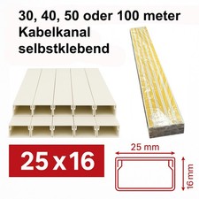 Kabelkanal 25x16 mm Weiß