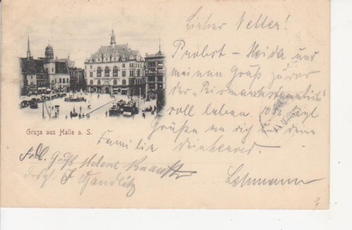 Halle der saale marktplatz - saale,