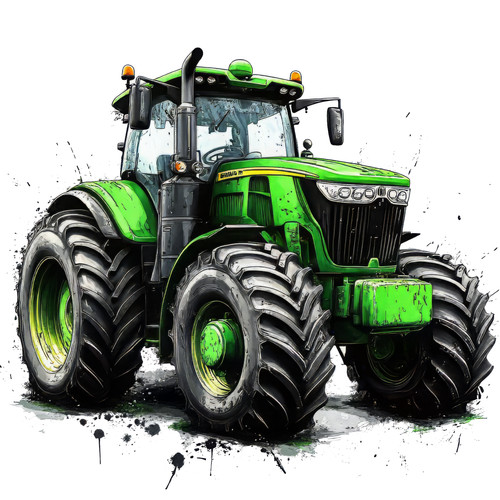 Wandtattoo aufkleber traktor - aufkleber,