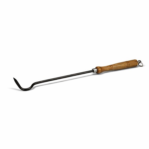 Feuerhaken mit holzgriff - mit,
