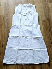 Damen Kittel Hauskleid von EUROBELLA, Weiß, Gr. 52