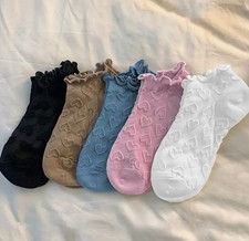 Damensocken knöchellang Wolle