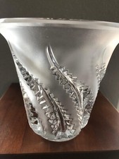 LALIQUE Lobelia, Vase, Algenblumen, mit Signatur, Top Zustand