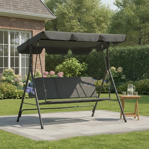 Sitzer rattan schaukelstuhl - rattan,