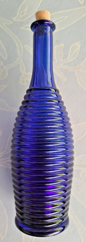 Vintage kobaltglas flasche - vintage,
