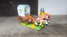 KIDDY RIDE WESTERN KUTSCHE FAHRGESCHÄFT KINDERKARUSSELL SCHAUKELAUTOMAT