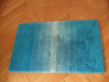 Hochwertiger ca60x100 cm  Badteppich Farbe: Farbverlauf blau/weiss, Marke: Kibek