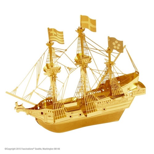 Golden hind modell - golden,