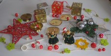 Weihnachtsdekoration Konvolut  Bastelmaterial Kerzenständer, Fliegenpilze u.v.m.