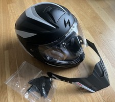 Getragener Scorpion ADX-1 Lontano Enduro-Helm - Matt schwarz/weiss - Gr. M