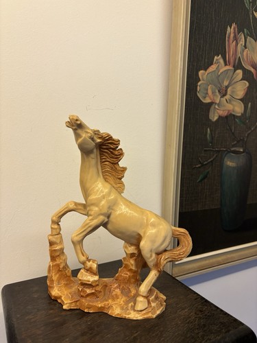 Vintage harz pferdefigur pferd - vintage,