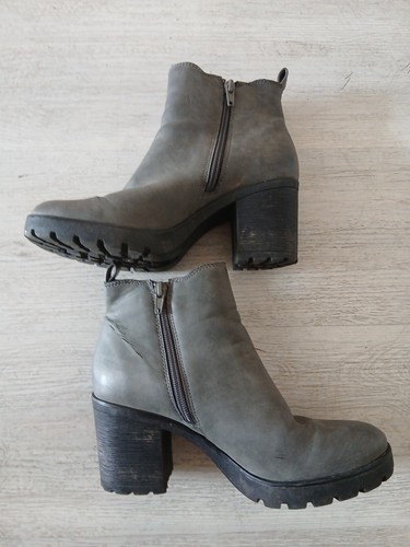 High heel stiefe echt leder - high,