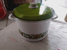 Kochtopf Emaille 26x20cm Landhausstil SEHR GROSS Eintopf Suppe Induktion