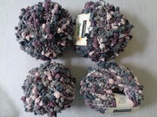 Wolle- Paket - 200 gr. Schachenmayr nomotta Detail Effektgarn Noppen grau-fliede