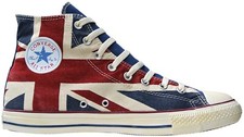 Converse Chucks 36 Blau Weiß UK Flag ENGLAND 135504 Limited Edition Union Jack