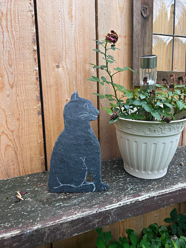 Handgefertigte dekofigur katze - handgefertigte,