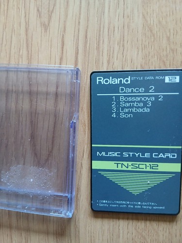 Roland music style card - roland,
