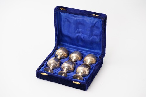 Schnappsbecher versilbert - 6,