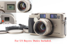 [NEUWERTIG MIT Haube] Contax G2 analoge Sucherkamera Planar 45 mm f/2...
