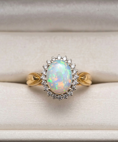 Natural opal diamant - &,