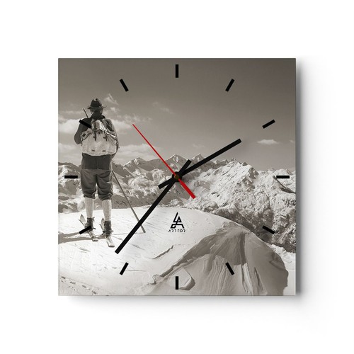 Modern wanduhr 30x30cm - modern, quadrat