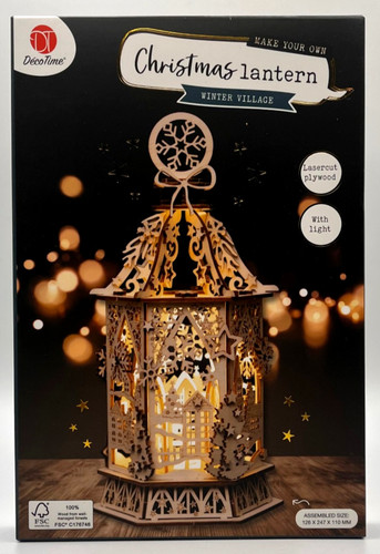 Weihnachtslaterne holz led - holz,