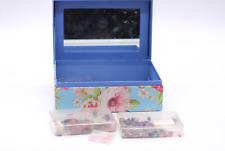 Schmucksteine Natursteine Basteln Set in Schatulle Konvolut Vintage