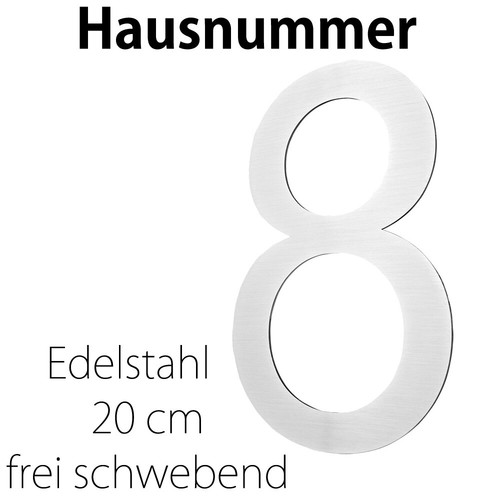 Edelstahl hausnummer cm - hausnummer, 20