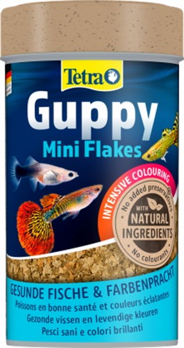 Tetra guppy mini flakes - guppy, flakes-