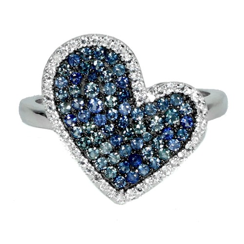 925 sterling silberring - 925, blauer