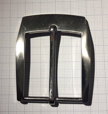 Metall silberfarben Gürtelschnalle Unisex für max Gürtelbreite 34mm