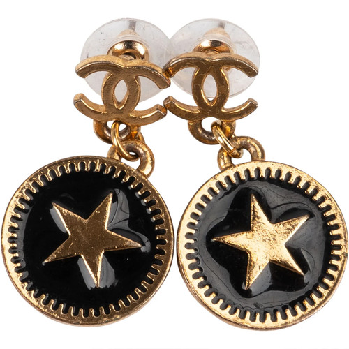 Chanel star dangle earrings - star,