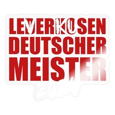 Leverkusen Statt Lederhosen Deutscher Meister 2024 Aufkleber Sticker