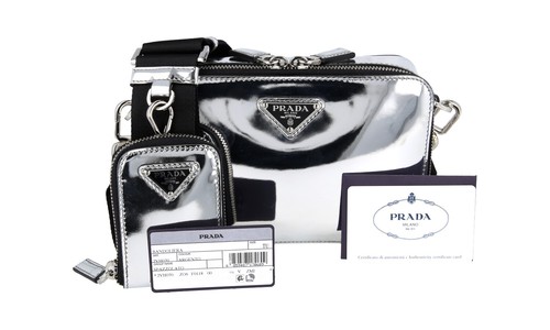 Prada leder brique chrom - prada, mini
