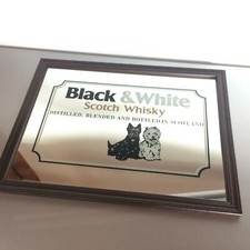 Blach & White Scotch Spiegel Bild Bar Cocktail Vintage Retro 25 x 33 cm Hausbar 