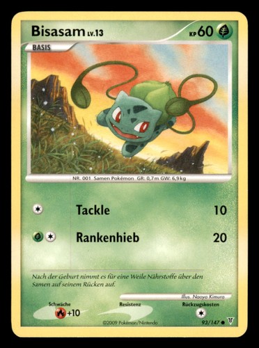 Pokemon bisasam 147 - bisasam, 93/147