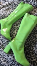 Lackstiefel damen neongrün - lackstiefel,