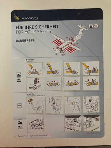 Safety card sky work - card, /