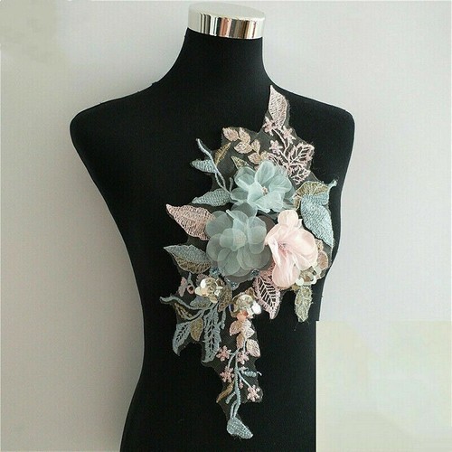 Bestickt blumen spitze patch - bestickt,