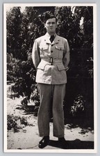 RPPC Australian Soldier Khaki Drill Uniform C.N. Drucker Murray Bridge SA