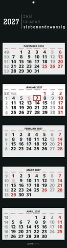 Monatskalender black 2027 - black,